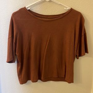 American Eagle Cropped T Shirt, M